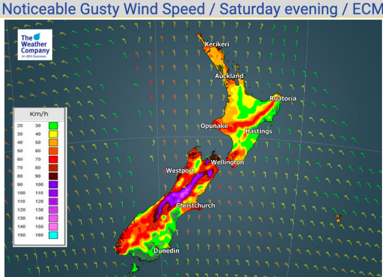 Gusty winds increasing across NZ this weekend (4 Maps) WeatherWatch