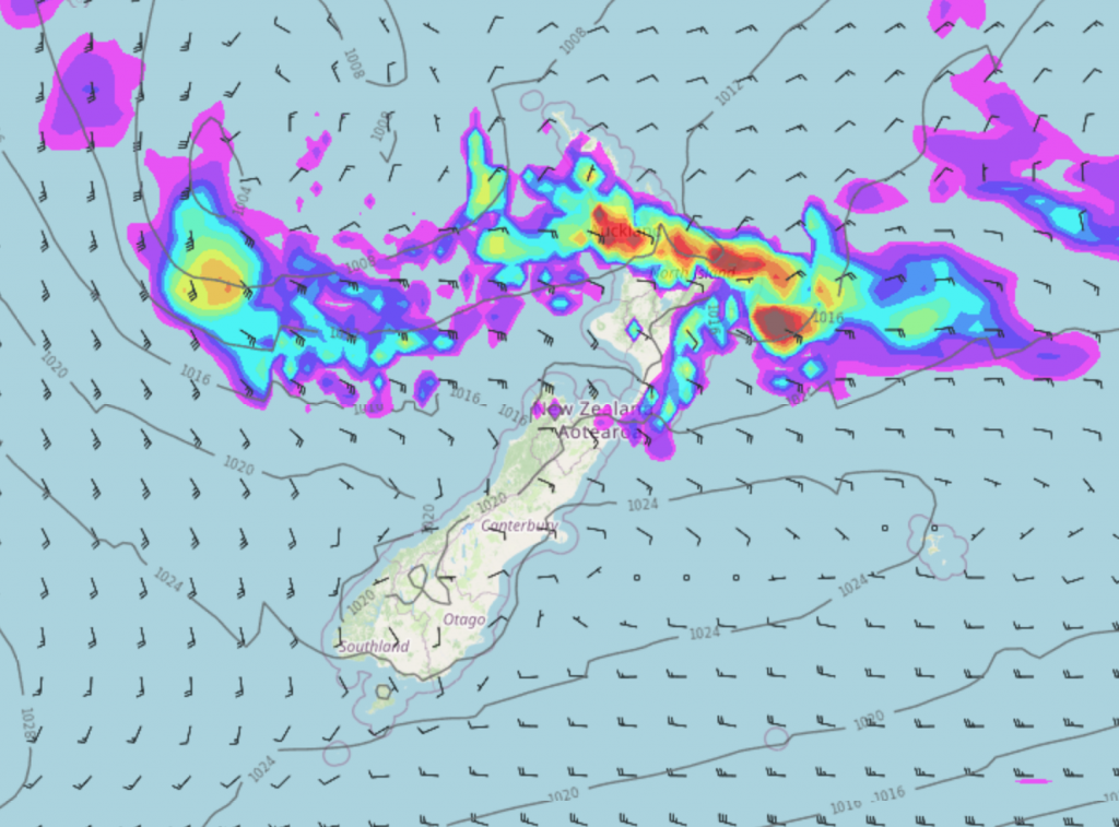 Monday s National Forecast Wet In The North Drier In The South