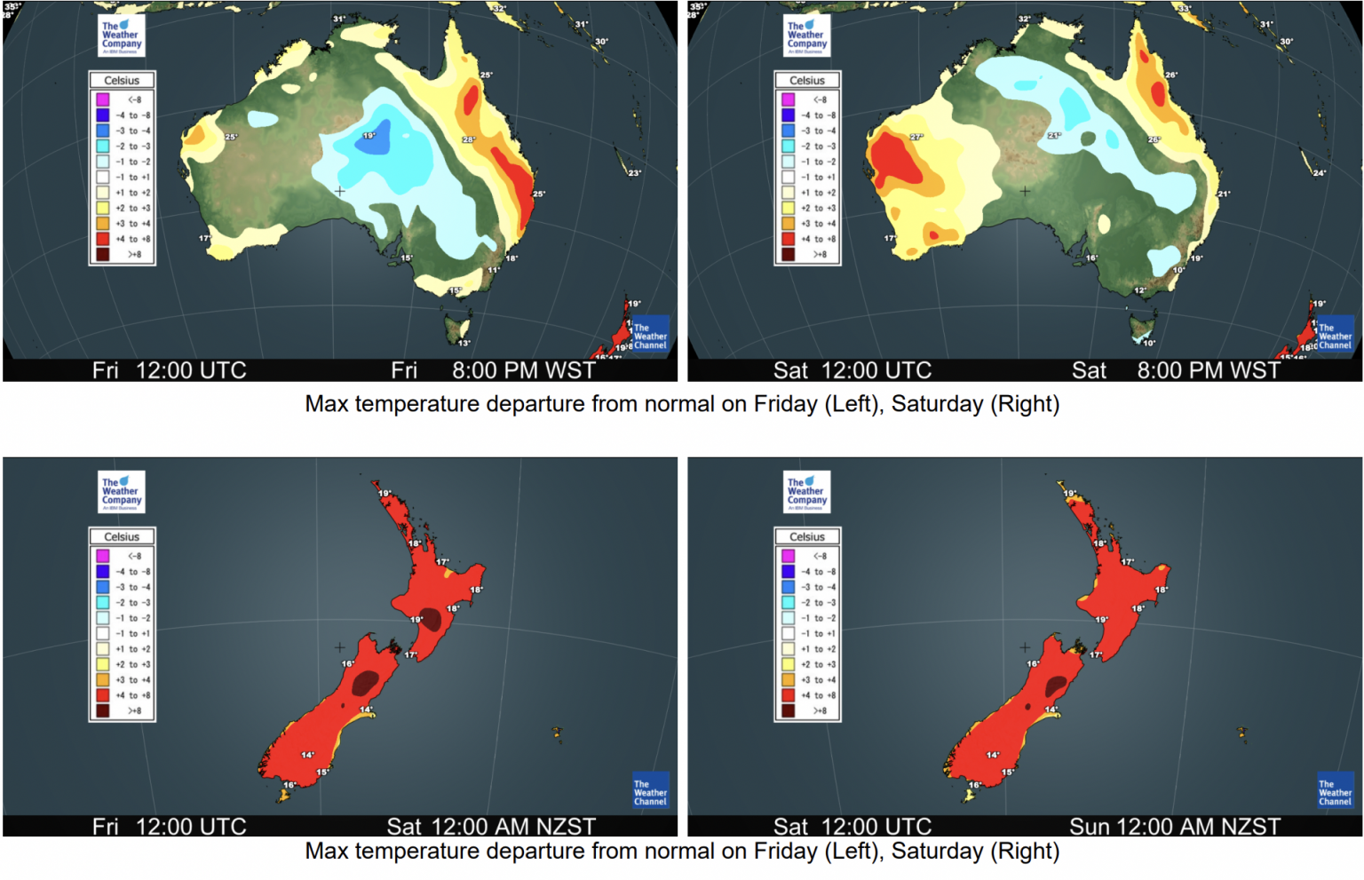 Atmospheric river boosts NZ’s temps by several degrees… but 11 years