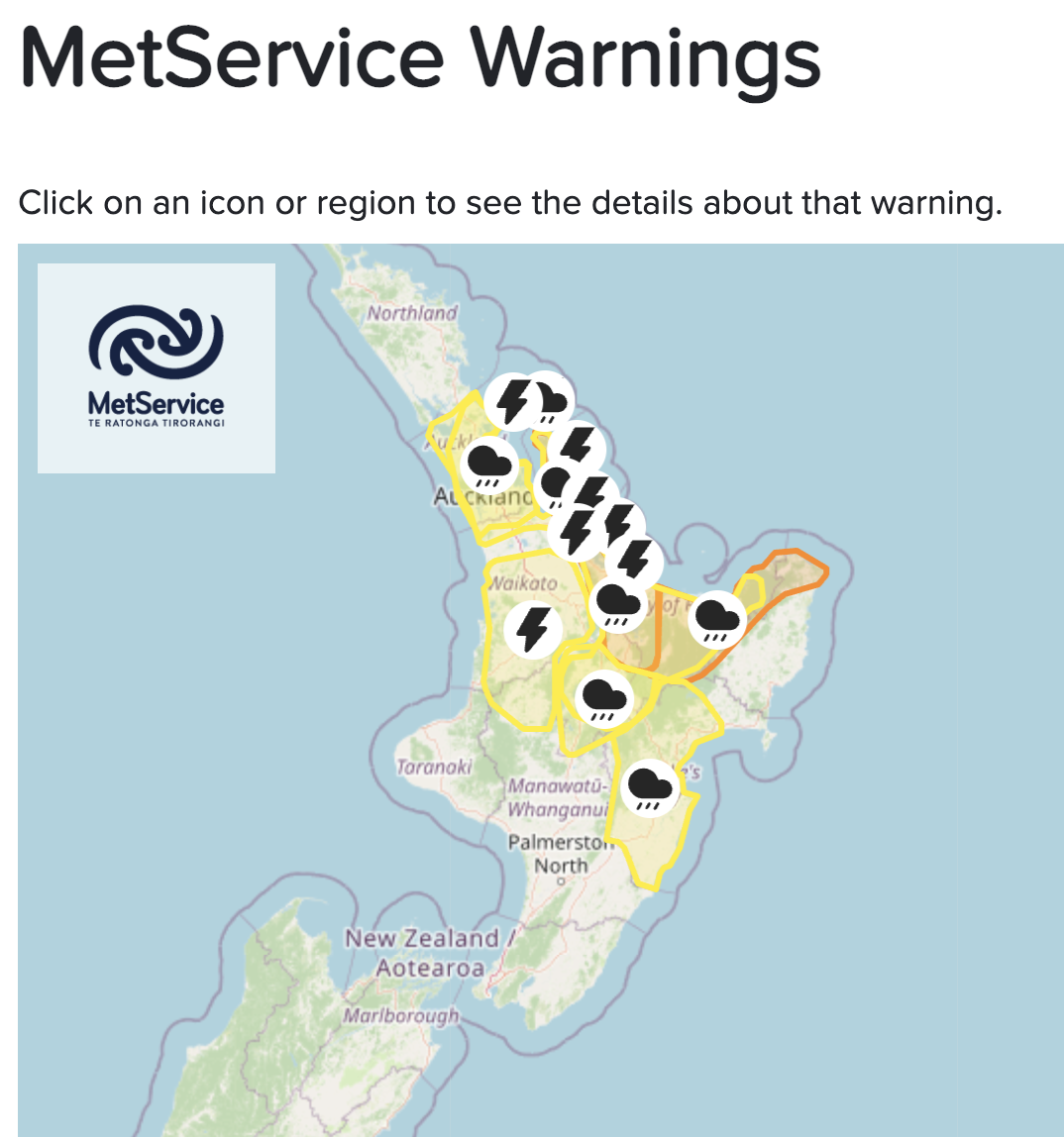 Heavy rain & gales returning to Auckland & upper North Island (+11 Maps
