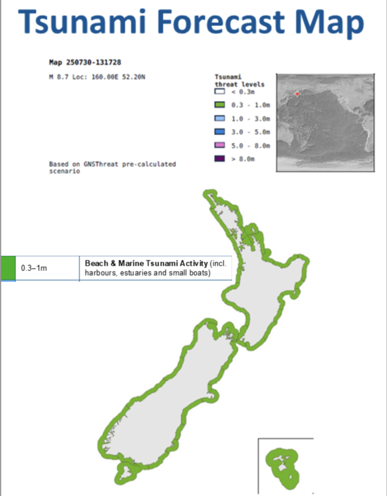 Tsunami warnings today nz